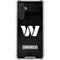 NFL Washington Commanders Black and White Galaxy A17 Clear Case