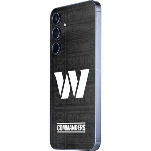 NFL Washington Commanders Black and White Galaxy A35 5G Skin