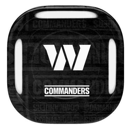 NFL Washington Commanders Black and White Galaxy Buds Live Skin