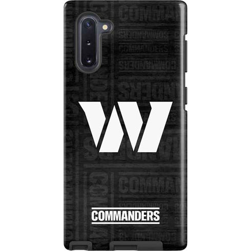 NFL Washington Commanders Black and White Galaxy Cases