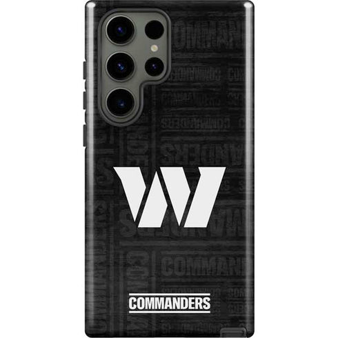 NFL Washington Commanders Black and White Galaxy S23 Ultra Pro Case