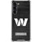 NFL Washington Commanders Black and White Galaxy S24 FE Clear Case