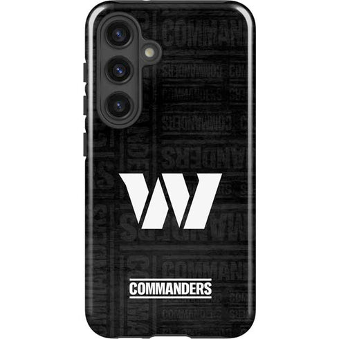 NFL Washington Commanders Black and White Galaxy S25 Impact Case