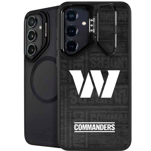 NFL Washington Commanders Black and White Galaxy S24 Kickstand Case