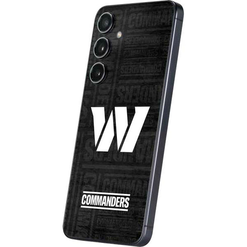 NFL Washington Commanders Black and White Galaxy S24 Plus Skin
