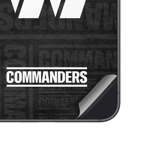 NFL Washington Commanders Black and White Galaxy S25 Plus Skin