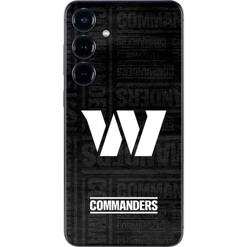NFL Washington Commanders Black and White Galaxy S24 Skin