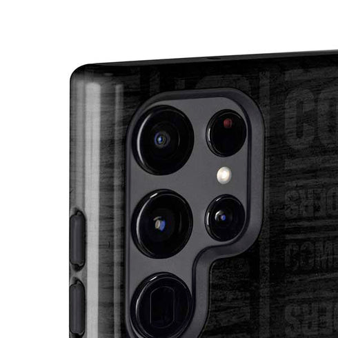 NFL Washington Commanders Black and White Galaxy S25 Ultra Impact Case