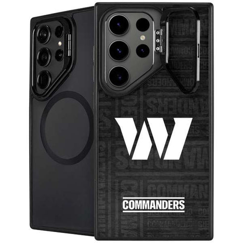 NFL Washington Commanders Black and White Galaxy S25 Ultra Kickstand Case
