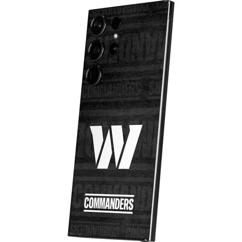 NFL Washington Commanders Black and White Galaxy S25 Ultra Skin