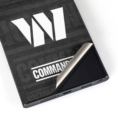 NFL Washington Commanders Black and White Galaxy S24 Ultra Skin