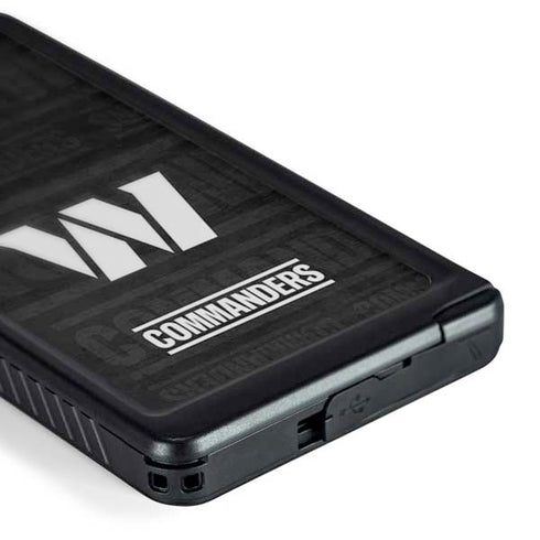 NFL Washington Commanders Black and White Galaxy S24 Ultra Waterproof Case