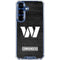 NFL Washington Commanders Black and White Galaxy S25 FE Clear Case
