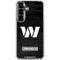 NFL Washington Commanders Black and White Galaxy S26 Clear Case