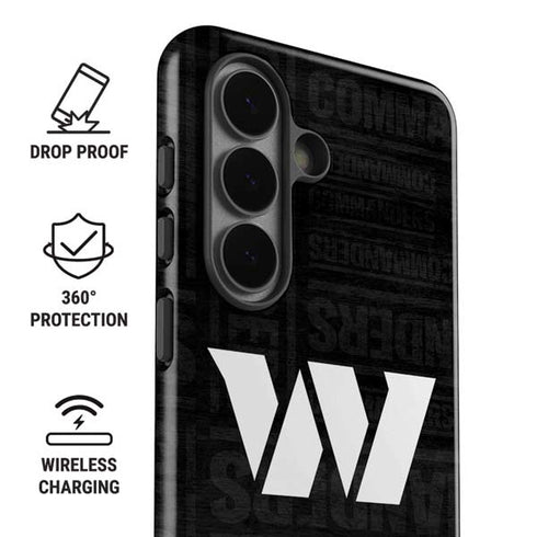 NFL Washington Commanders Black and White Galaxy S26 Impact Case