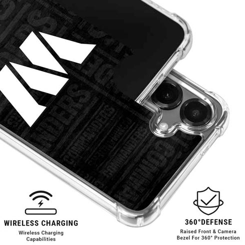 NFL Washington Commanders Black and White Galaxy S26 Plus Clear Case
