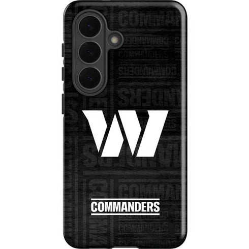 NFL Washington Commanders Black and White Galaxy S26 Plus Impact Case