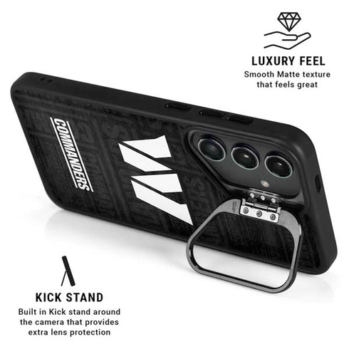 NFL Washington Commanders Black and White Galaxy S26 Ultra Kickstand Case