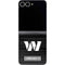 NFL Washington Commanders Black and White Galaxy Z Flip6 Skin