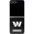 NFL Washington Commanders Black and White Galaxy Z Flip6 Skin