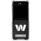 NFL Washington Commanders Black and White Galaxy Z Flip6 Clear Case