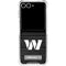 NFL Washington Commanders Black and White Galaxy Z Flip7 Clear Case