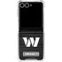 NFL Washington Commanders Black and White Galaxy Z Flip7 Clear Case