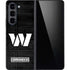 NFL Washington Commanders Black and White Galaxy Z Fold5 5G Skin