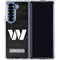NFL Washington Commanders Black and White Galaxy Z Fold6 Clear Case