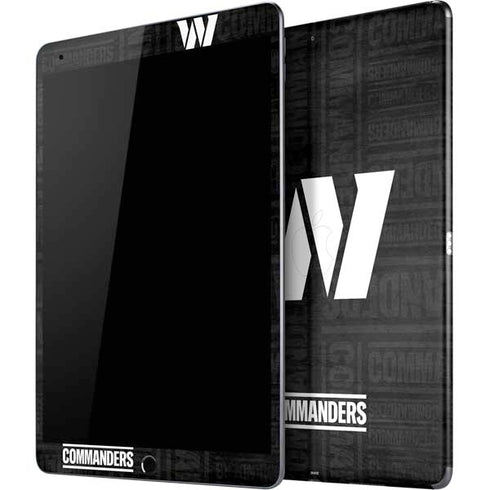 NFL Washington Commanders Black and White iPad Skins