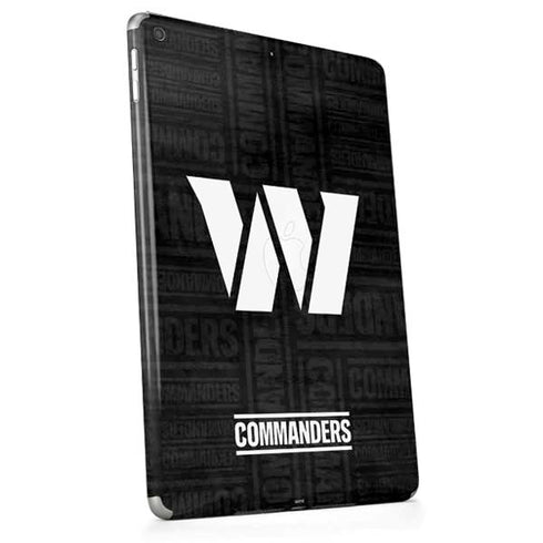 NFL Washington Commanders Black and White Apple iPad Skin