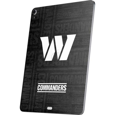NFL Washington Commanders Black and White Apple iPad Air Skin