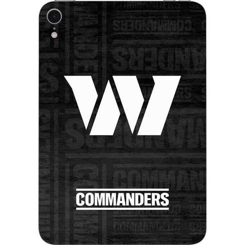 NFL Washington Commanders Black and White Apple iPad Mini Skin
