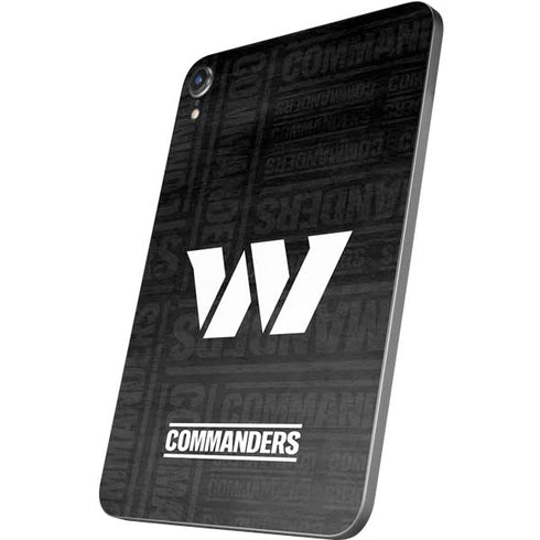 NFL Washington Commanders Black and White Apple iPad Mini Skin
