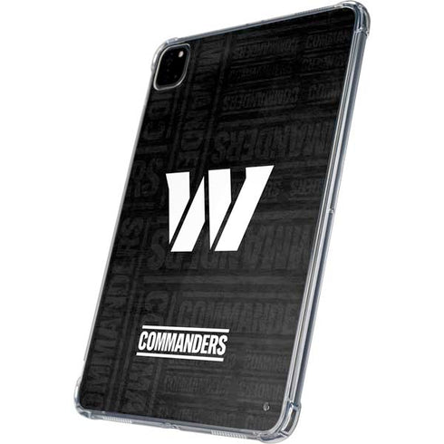 NFL Washington Commanders Black and White iPad Pro 11in (2024) Clear Case