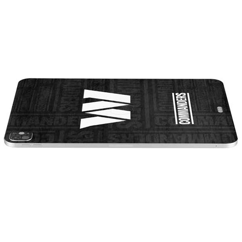 NFL Washington Commanders Black and White iPad Pro 13in M4 (2024) Skin