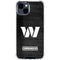 NFL Washington Commanders Black and White iPhone 15 Clear Case
