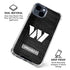 NFL Washington Commanders Black and White iPhone 15 Clear Case