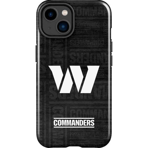 NFL Washington Commanders Black and White iPhone 15 Impact Case