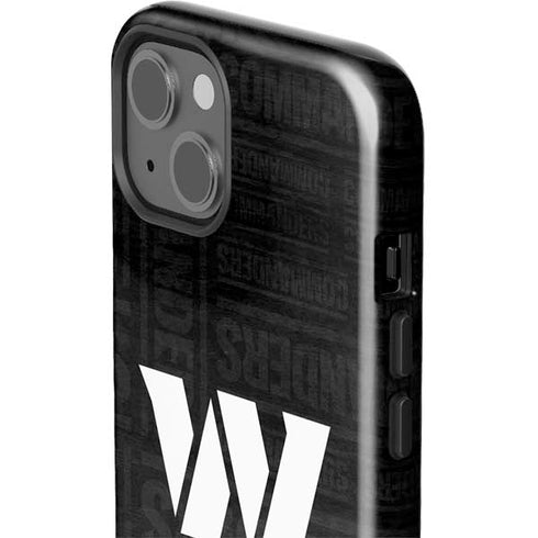 NFL Washington Commanders Black and White iPhone 15 Impact Case
