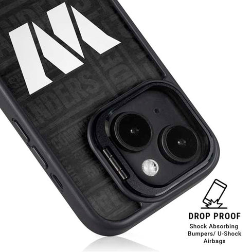 NFL Washington Commanders Black and White iPhone 15 Kickstand Case