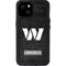 NFL Washington Commanders Black and White iPhone 15 Plus Waterproof Case