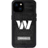 NFL Washington Commanders Black and White iPhone 15 Plus Waterproof Case