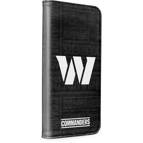 NFL Washington Commanders Black and White iPhone 15 Pro Folio Case