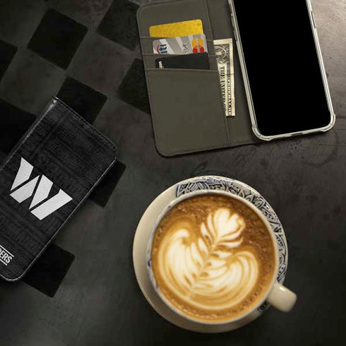 NFL Washington Commanders Black and White iPhone 15 Pro Max Folio Case