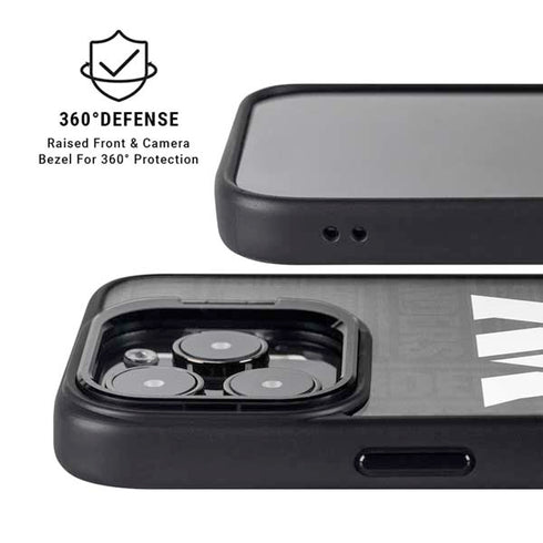 NFL Washington Commanders Black and White iPhone 15 Pro Max Kickstand Case