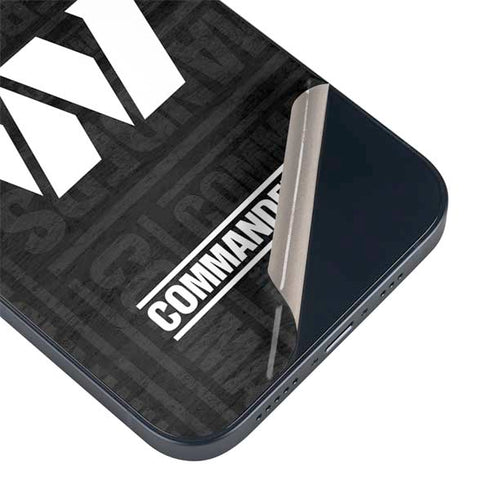 NFL Washington Commanders Black and White iPhone 15 Skin