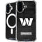 NFL Washington Commanders Black and White iPhone 16 MagSafe Case