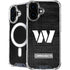 NFL Washington Commanders Black and White iPhone 16 MagSafe Case