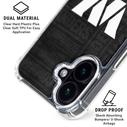 NFL Washington Commanders Black and White iPhone 16 MagSafe Case